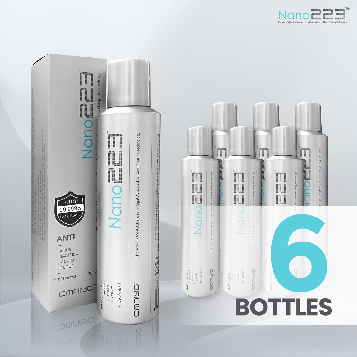 Nano223 2in1 Formaldehyde and Anti-Microbial Mist Spray 200ml (6pcs)