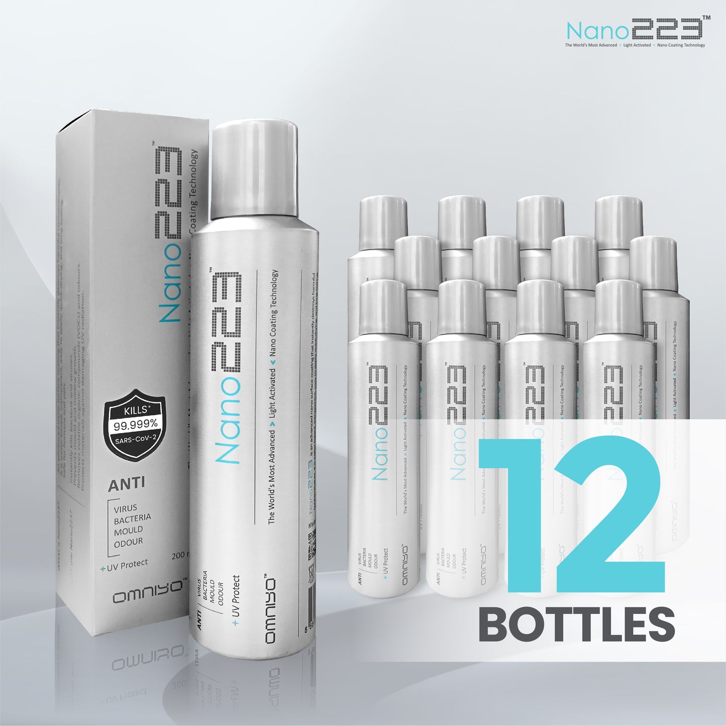 Nano223 2合1 除菌除醛喷雾 200ml（12 瓶）